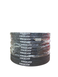 Fita Poliamida O fim do luto amarrar no pulso 1000 unids