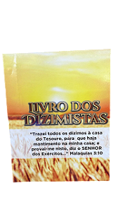 Livro Dizimistas Grande Madeira 120 folhas