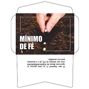 Envelope Mínimo de Fé aberto (100 unidades)