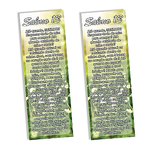 Pergaminho de Papel Salmo 13 Grande