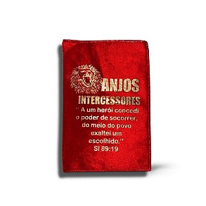 Saquitel Velboa Vermelho Anjos Intercessores (50 unidades)