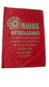 Saquitel Velboa Vermelho Anjos Intercessores (50 unidades)