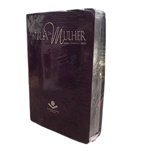 Bíblia Da Mulher Devocional Luxo Vinho - SBB Atualizada