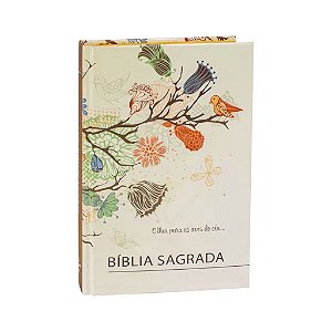 Bíblia Sagrada Capa Pássaro Almeida Revista e Corrigida