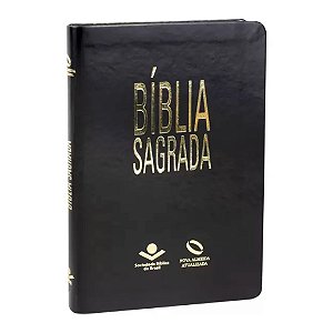 Bíblia Sagrada Slim Naa Com Letra Normal - Preta