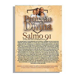 Folheto Proteção Divina salmo 91  20x14cm – 500 unidades