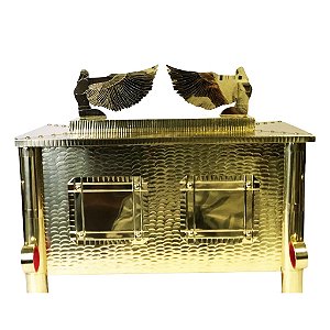 Arca da Aliança de Metal Dourada Luxo 100 CM