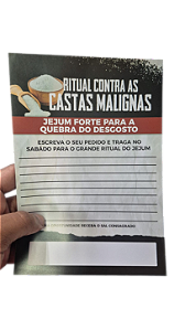 Folheto Jejum CONTRA AS CASTAS MALIGNAS 20x14 cm