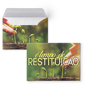 Envelope Colado Restituição - 100unidades
