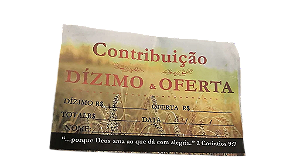 Envelope Colado Contribuição Dízimo E Oferta (100 Unidades)