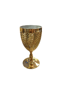 taça acrílico diamante dourada 300ml Ótima Qualidade