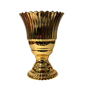 Vaso luxo grego dourado plástico - 30 cm