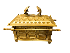 Arca da Aliança Dourada Bronze Natural 15 cm