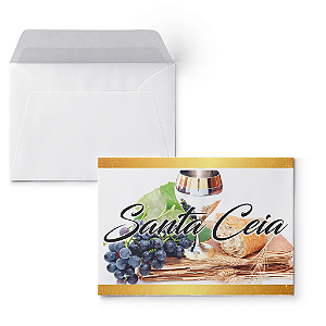 Envelope Colado Santa Ceia oferta – 100uni
