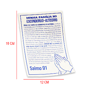 Lenço tnt Salmo 91 Esconderijo do Altíssimo - 100 unidade