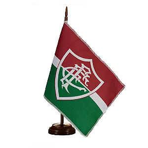 Bandeira De Mesa Fluminense 14x21 cm com pedestal