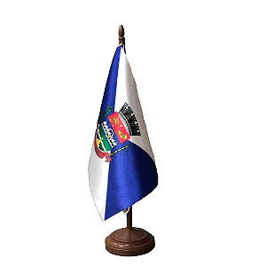 Bandeira De Mesa Cidade Do  São Gonçalo 14x21 cm com pedestal