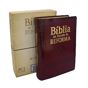 Bíblia de Estudo da Reforma Vinho (com Caixa)