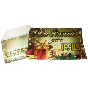 Envelope Meu Presente para Jesus (100 unidades)