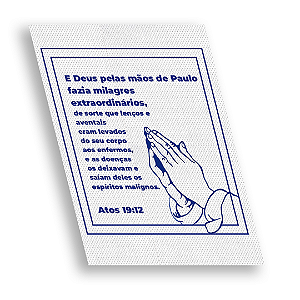 Lenço Mãos de Paulo TNT branco - 100 Unidades