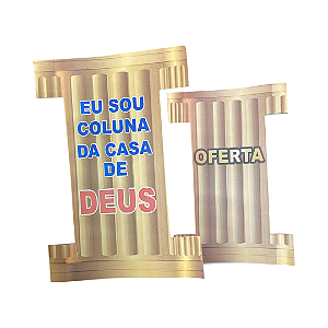 Envelope Eu sou Coluna da Casa de Deus - 100 unidades