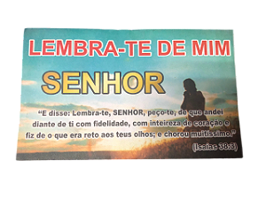 Envelope Lembra-te de mim Senhor Colado - 100 unidades