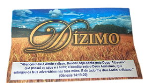 Envelope Dizimo Gênesis 14 Colado - 100 unidades