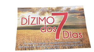 Envelope Dizimo dos 7 dias Colado - 100 unidades