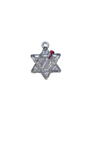 Pingente Estrela de Davi Acrílico Transparente porta óleo