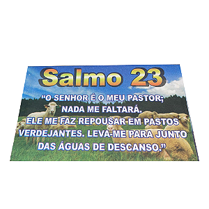 Envelope Salmo 23 16x10 cm colado - 100 unidades