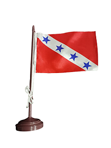 Bandeira De Mesa de Maricá RJ 14x21 cm com pedestal