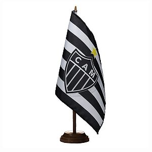 Bandeira De Mesa time Atlético Mineiro 14x21 cm com pedestal