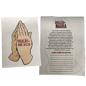 folheto/prospecto Oração da Mãe frente verso - 500 unidades