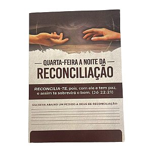 folheto/prospecto 500 unidades 10x14 Quarta Feira da reconciliação