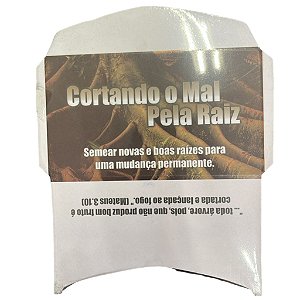 envelope aberto cortando o mal pela raiz 100 unidades