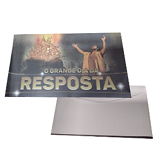 envelope colado o Grande dia da resposta  - 100 unidades