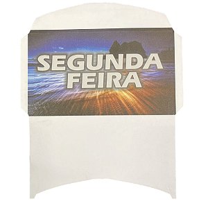 envelope aberto segunda feira 100 unidades
