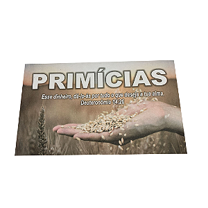 Envelope Colado Primícias Deuteronômio 14:26 - 100 unidades