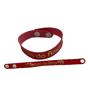 Pulseira Emborrachada Terapia do Amor Vermelha - 25 unidades