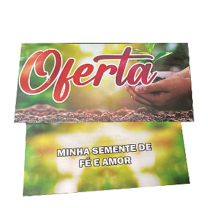 Envelope Especial  Oferta semente Colado - 23x10cm - 50unid
