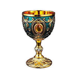 Cálice Taça Importado Vintage Azul Pedras – 1 unidade