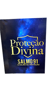 Livro Proteção Divina Salmo 91 Grande Madeira 120 folhas