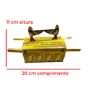 Arca da Aliança de Papel Dourada 20 cm - 100 unidades
