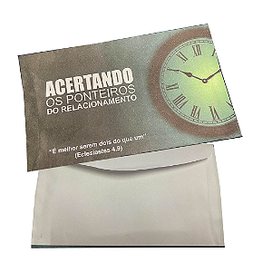 Envelope Colado Relacionamento vida conjugal - 100 unidades