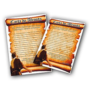 Folheto Carta de Afronta A4 papel brilho 115g - 100 unidades