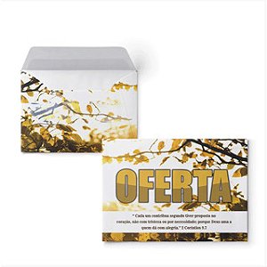 Envelope Colado Oferta outono igrejas - 100 unidades