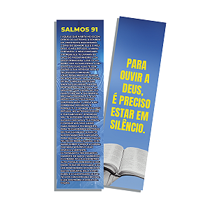 Marcador de página Ouvir a Deus Salmo 91 - 100 unidades