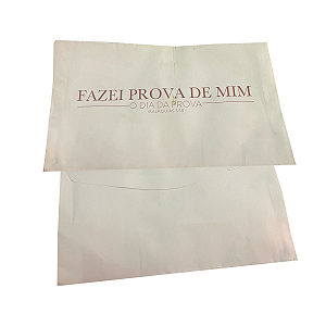 Envelope Colado Fazei Prova de Mim 100 unidades