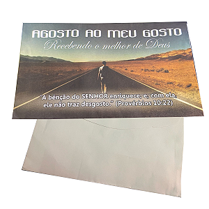 Envelope Colado Agosto ao Meu Gosto 100 unidades