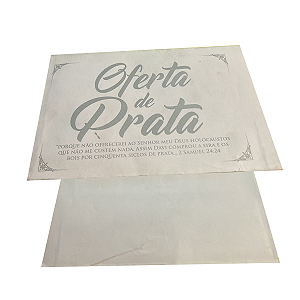 Envelope Colado Oferta de Prata 100 unidades
